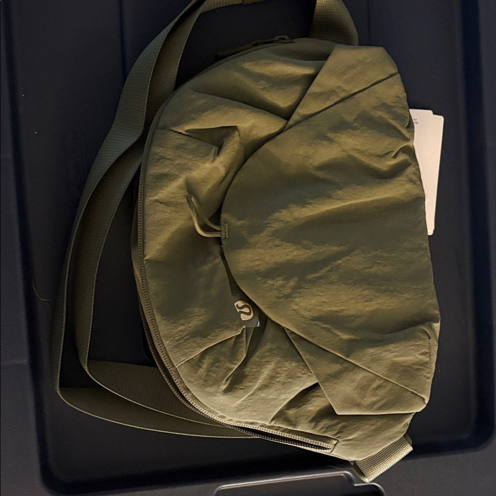 Lululemon Athletica Olive Green Crossbody Bag